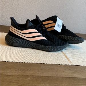 NWT Adidas Sobakov Core Black & Chalk Coral